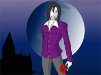 jeu de fille pour habiller et déguiser un vampire, juil. 2010