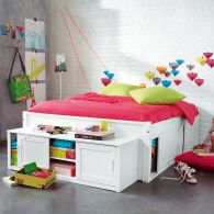 lit rangement portes coulissantes