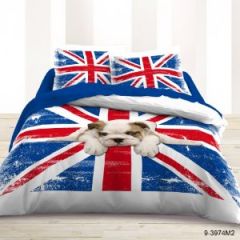 house de couette fantaisie london union jack drapeau avec chien cadeau originale fille