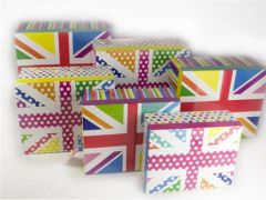 boite deco british couleurs acidulées originale pas chère lot de 6 boîte en carton acheter deco accessoires london union jack deco anglaise.jpg