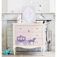 commode blanche fille