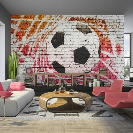 deco murale foot : decoration chambre enfant sur le thème du football