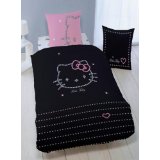 Housse de couette noire hello kitty enfant, nov. 2010