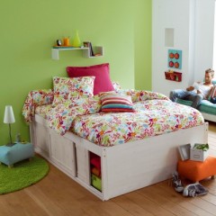 lit rangement portes coulissantes