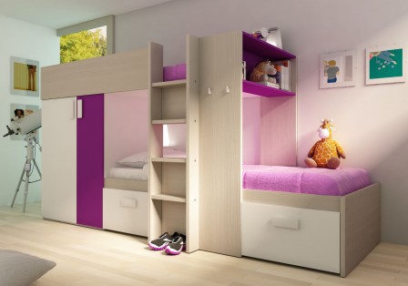 Lit pour chambre de fille lit original pour aménager une chambre ... Chambre Créatif Originale