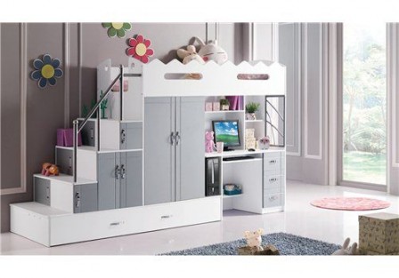 Meuble pour chambre de fille lit combiné pour chambre de fille ... Lit pour enfant fille