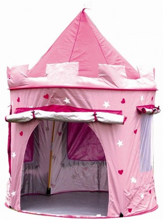 Château tente de princesse à installer dans une chambre de fille ... Decoration chambre fille bebe princesse