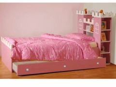 lit pour petite fille princesse avec tête de lit château, sept. 2010