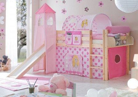 Lit pour chambre de fille lit original pour aménager une chambre ... Decoration chambre fille bebe princesse