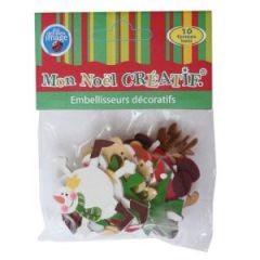 decoration de noel en bois à coller pour décorer carte boîte papier cadeau decortion à suspendre sapin, nov. 2010
