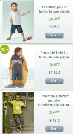 vêtement été soldé pour les garçons du 2 ans au 12 ans mode gars