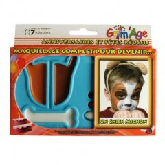 maquillage chien pour enfant idee maquille facile carnaval fête maquillage le visage d'un enfant avec pochoir et crayon.jpg