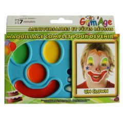 maquillage clown avec pochoir crayon éponge pas cher facile maquillage pour enfant.jpg