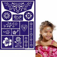 pochoir maquille fille fleurs et nature pour maquillage facile et pas cher modèle appliquer pochoir sur visage idee maquillage fille carnaval fête anniversaire maquillage facile fille.jpg