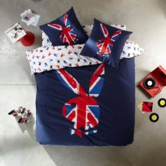 housse de couette playboy lapin drapeau anglais deco housse 140 x 200, 200 x 200, 2204 x 240 PB british.jpg
