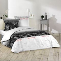 housse de couette new york building 220 x 240 avec taie oreiller usa states pas cher noir et blanc.jpg