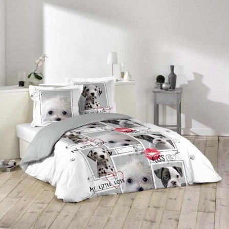 housse_de_couette_220_x_240_pas_cher_dog_housse_blanche_avec_bebe_chien_imprime.jpg