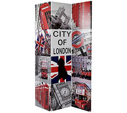 paravent london deco british anglaise pas cher pour séparer pièce decoration londres rouge blanc avec texte imprimé.jpg