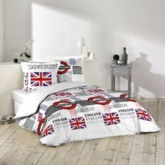 housse de couette londres london blanche et rouge deux personnes pas chère tendance moderne angleterre drapeau.jpg