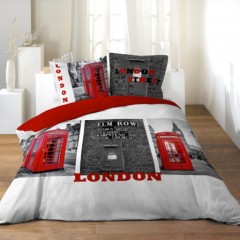 london british parure housse de couette taie blanche grise et rouge cabine telephonique anglaise et deco londres pas cher 220 x 240.jpg