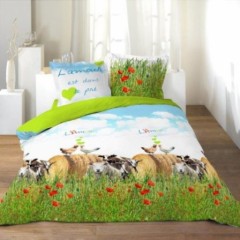 housse couette l'amour est dans le pré housse originale émission animaux nature paille nature champêtre pour fan émission 220 x 240 lit 2 places.jpg