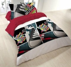housse couette 220 x 240 parure 3 pièces fille pas cher mode basket colorée fantaisie motifs mode jeune ado.jpg