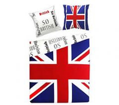 housse de couette union jack drapeau anglais 2 personnes 220 x 240 avec 2 taies d'oreiller 65 x 65 linge de lit anglais british