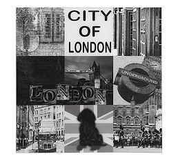 tableau londres monuments en noir et blanc tableau 60 x 60 decoration anglaise angleterre british photo london cadeau