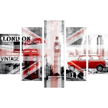 deco_murale_london_tableau_5_pieces_grand_modele_XXL_pas_cher_deco_londres_symboles_et_monuments_rouge_et_noir.jpg