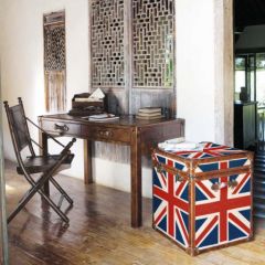 malle carre pour ranger malle deco flag london union jack drapeau anglais deco et utile cadeau deco anglaise