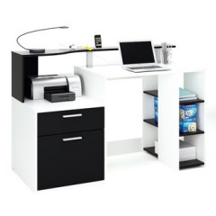 bureau informatique et multimédia espace travail et installation ordi et imprimante parfait gain de place pas cher pour ado adultes enfant et junior.jpg