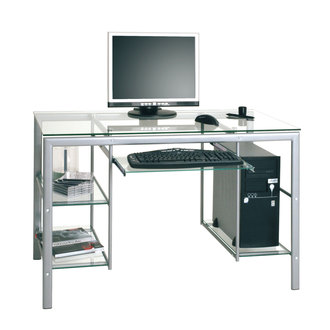bureau en verre pour ordi et imprimante espace de travail bureau moderne desing pour jeunes.jpg