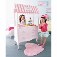 commode rangement 4 tiroirs rose avec auvent avec plateau pour jouer.jpg
