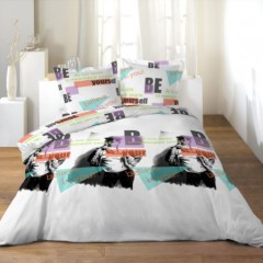 220 x 240 housse couette parure 3 pièces pour fille fashion avec texte imprimé believe in you message positif sur housse de couette.jpg