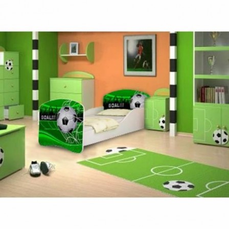 Tapis Pour Enfants Vert Tapis De Jeux Chambre D'Enfant Avec Motif Football 