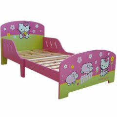lit enfant hello kitty, lit fille en 140 hello kitty, lit hello kitty 1 place pour fille