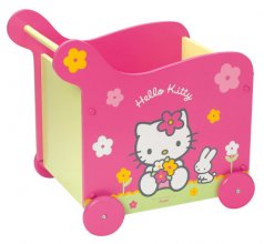 coffre à jouet à roulettes hello kitty pour chambre fille deco et accessoires hello kitty pas chers
