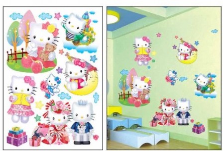 stickers géants hello kitty pas cher pour décorer mur et meuble chambre enfant deco murale pas cher hello kitty.jpg