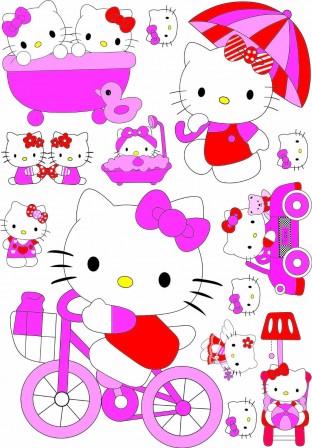 stickers grand modèle hello kitty pas cher facile à poser decoration murale sticker hello kitty pour chambre de petite fille.jpg
