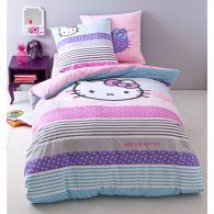 housse hello kitty 140 x 120 avec taie d'oreiller rose violet bleu pas cher linge lit hello kitty pas cher.jpg