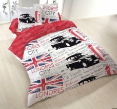 housse de couette anglais taxi rouge blanche 220 x 240 pas cher deco anglaise london pour jeune adulte et ado.jpg
