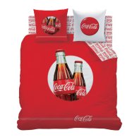 housse de couette coca cola pour jeune adulte ado plusieurs tailles disponibles original bouteille coca imprimée sur tissu rouge.jpg