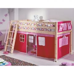 lit cabane pour les petits lit cabane surelevé avec habillage tissu pour enfant 4 ans, 5 ans, 6 ans, 7 ans et plus lit cabane enfant.jpg