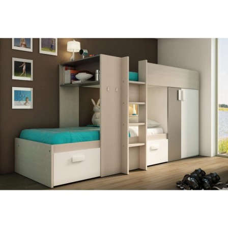 lit combine enfant, lit surelevé, lit compact, lit ...