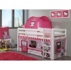 lit hello kitty surelevé lit cabane hello kitty avec habillage tissu lit 1 personne hello kitty original moderne.jpg
