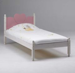 lit princesse fille enfant pas cher avec coeur en bois rose couchage 1 place 140 x 200 fille 3 ans 4 ans 5 ans 6 ans
