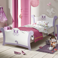 lit forme couronne lit princesse pour fille lit original pour chambre de fille