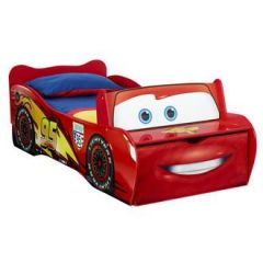 lit cars lit voiture disney cars flash mcqueen disney en bois pas cher avec rangement petit lit garçon 70 x 140 2 ans, 3 ans, 4 ans, 5 ans