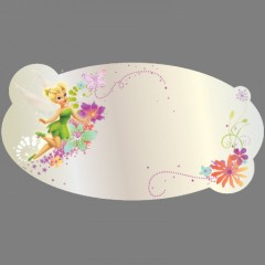 miroir ovale de la fée clochette deco murale originale pour chambre de fille decoration murale pas cher miroir en acrylique incassable facile à poser et leger.png