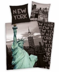 housse de couette statue de la liberté noire grise et verte statue de la liberté new york imprimé sur housse noire 220 x 240 pas cher originale deco new york.jpg